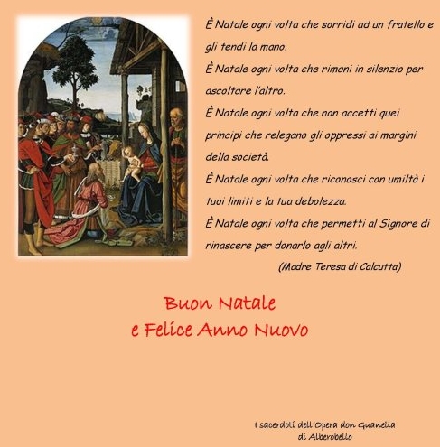 biglietto di Natale 2013